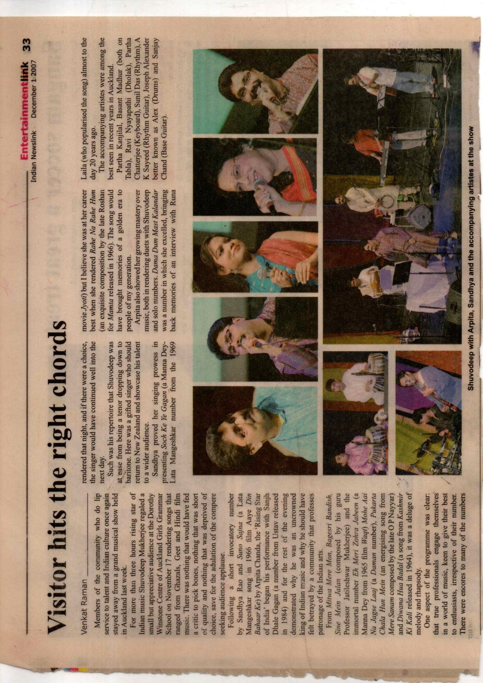 Visitors hits the right chords